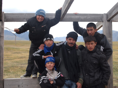 Gruppenporträt, Plateau Ukok, Altai, Russland, 2013